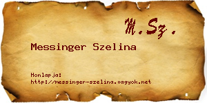 Messinger Szelina névjegykártya